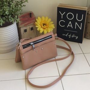 Peach Colored Unique Crossbody
